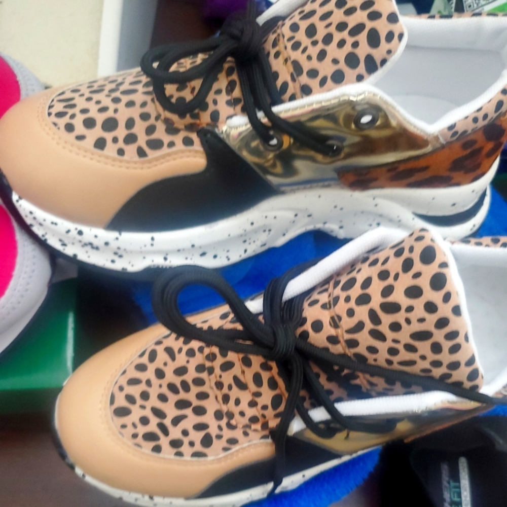 Cheetah print sneakers